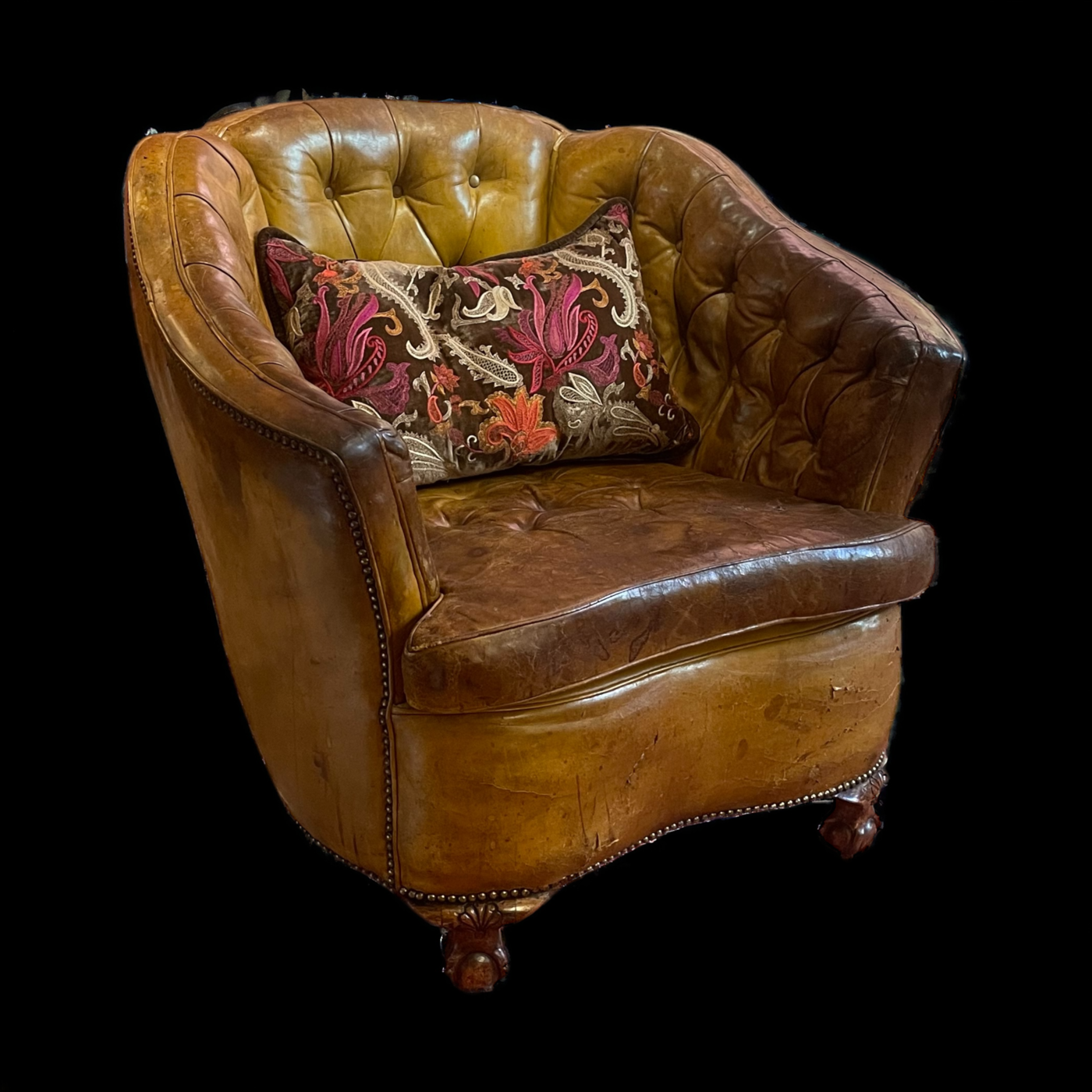 leather chair circa 1900