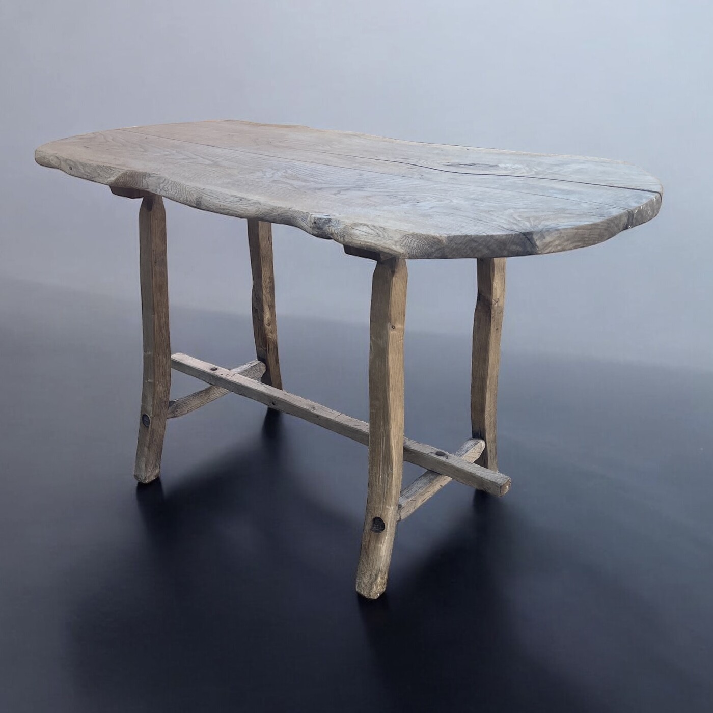 Oak organic side table circa 1900